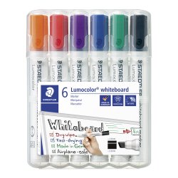 Lumocolor whiteboard marker 351 B WP6, 6 farver